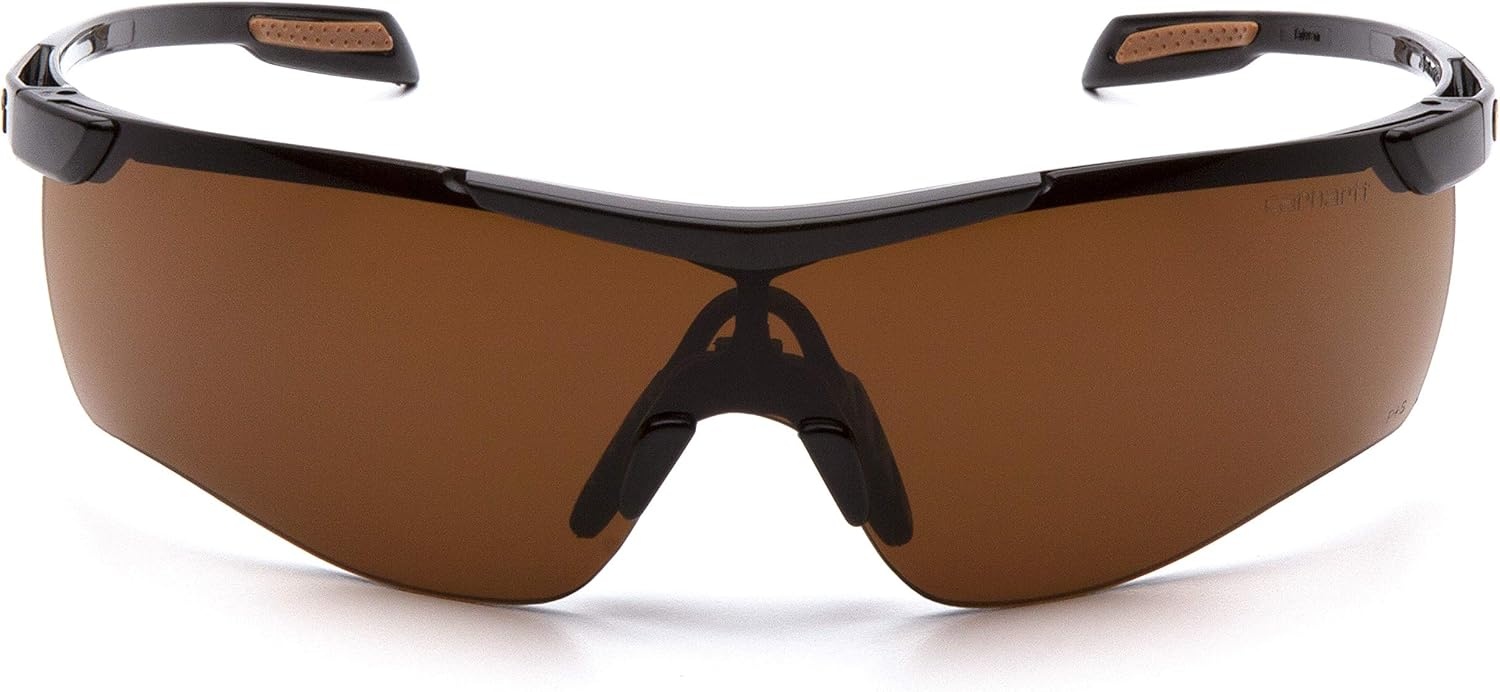 imageCarhartt Gear CHB918ST Cayce Sandstone Bronze AntiFog Lens One Size Fits All BlackTan