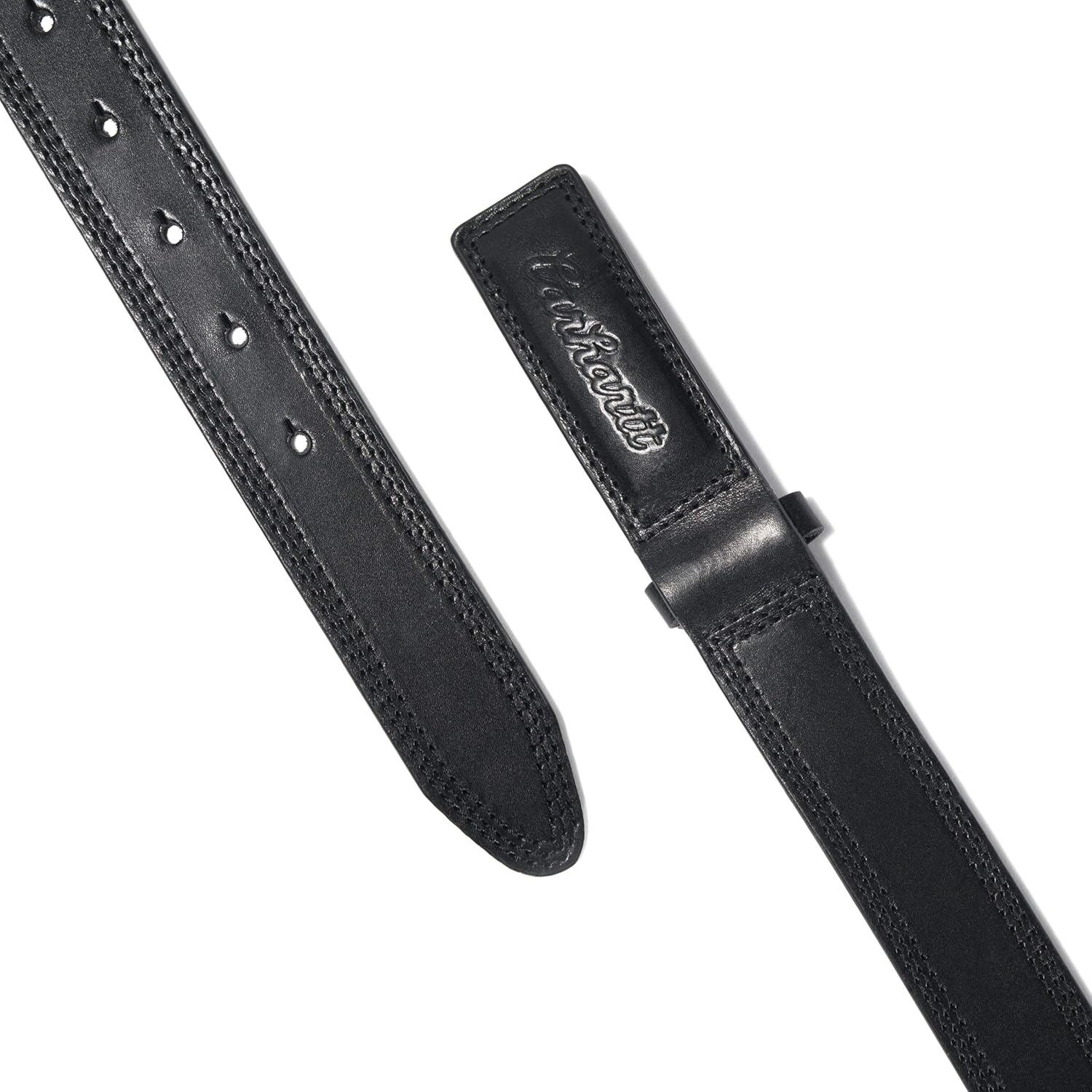 imageCarhartt Mens Bridle Leather Belts With Classic and Scratchless BucklesScratchless Belt Black