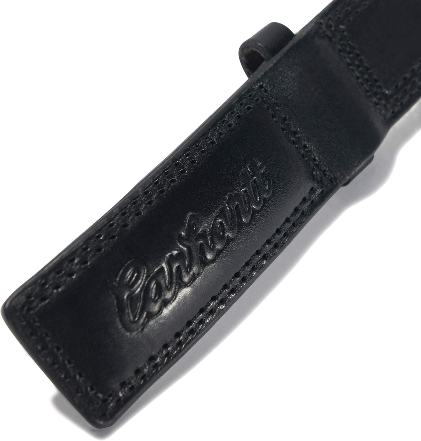 imageCarhartt Mens Bridle Leather Belts With Classic and Scratchless BucklesScratchless Belt Black