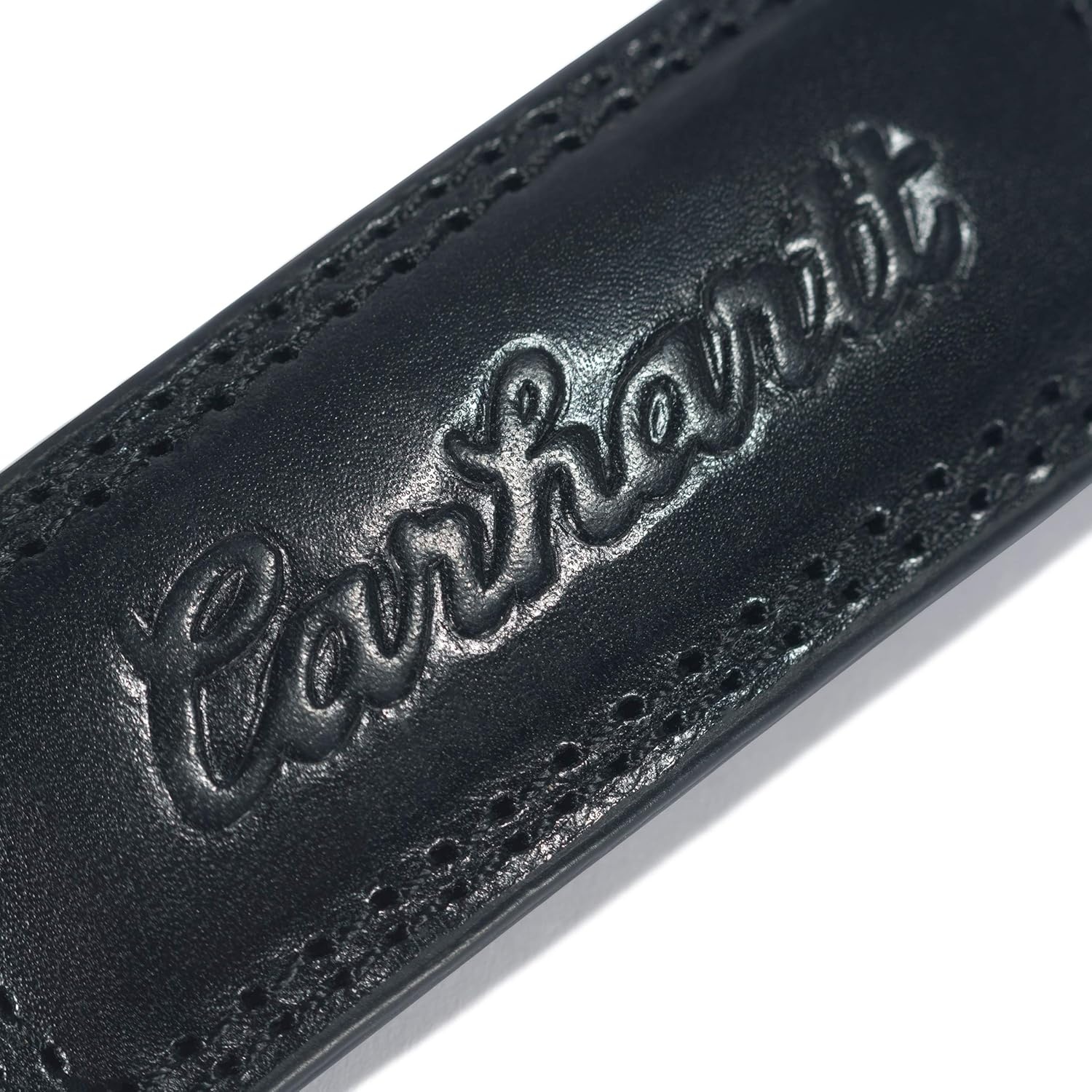 imageCarhartt Mens Bridle Leather Belts With Classic and Scratchless BucklesScratchless Belt Black