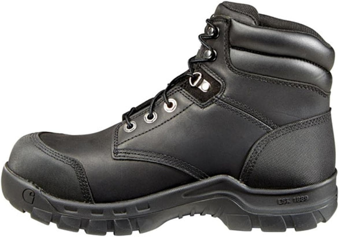 imageCarhartt Mens CMF6380 Rugged Flex Six Inch Waterproof Work BootBlack Oil Tanned