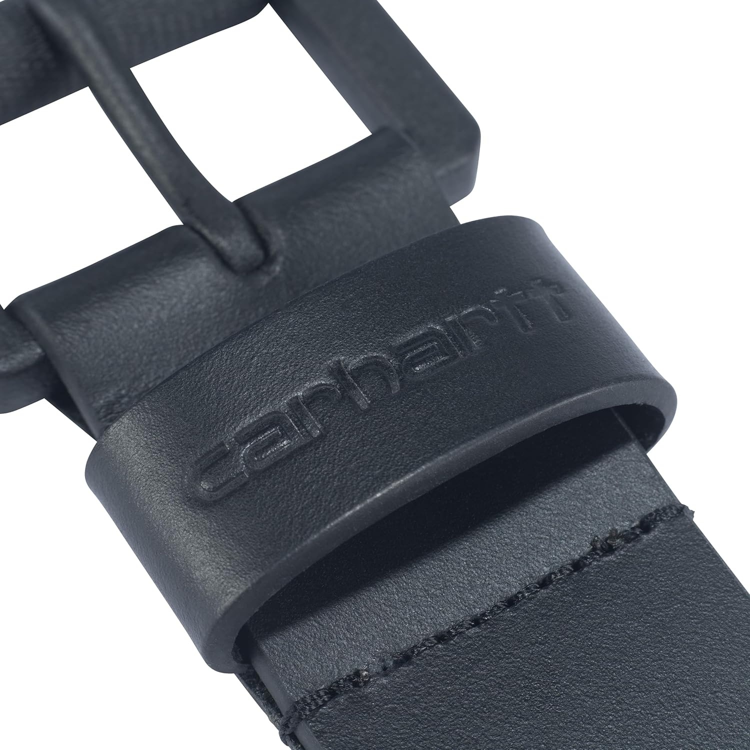 imageCarhartt Mens Casual Top Grain Bridle Leather Belts WAntique Nickel and Knurled Roller BuckleBlackBlack Buckle