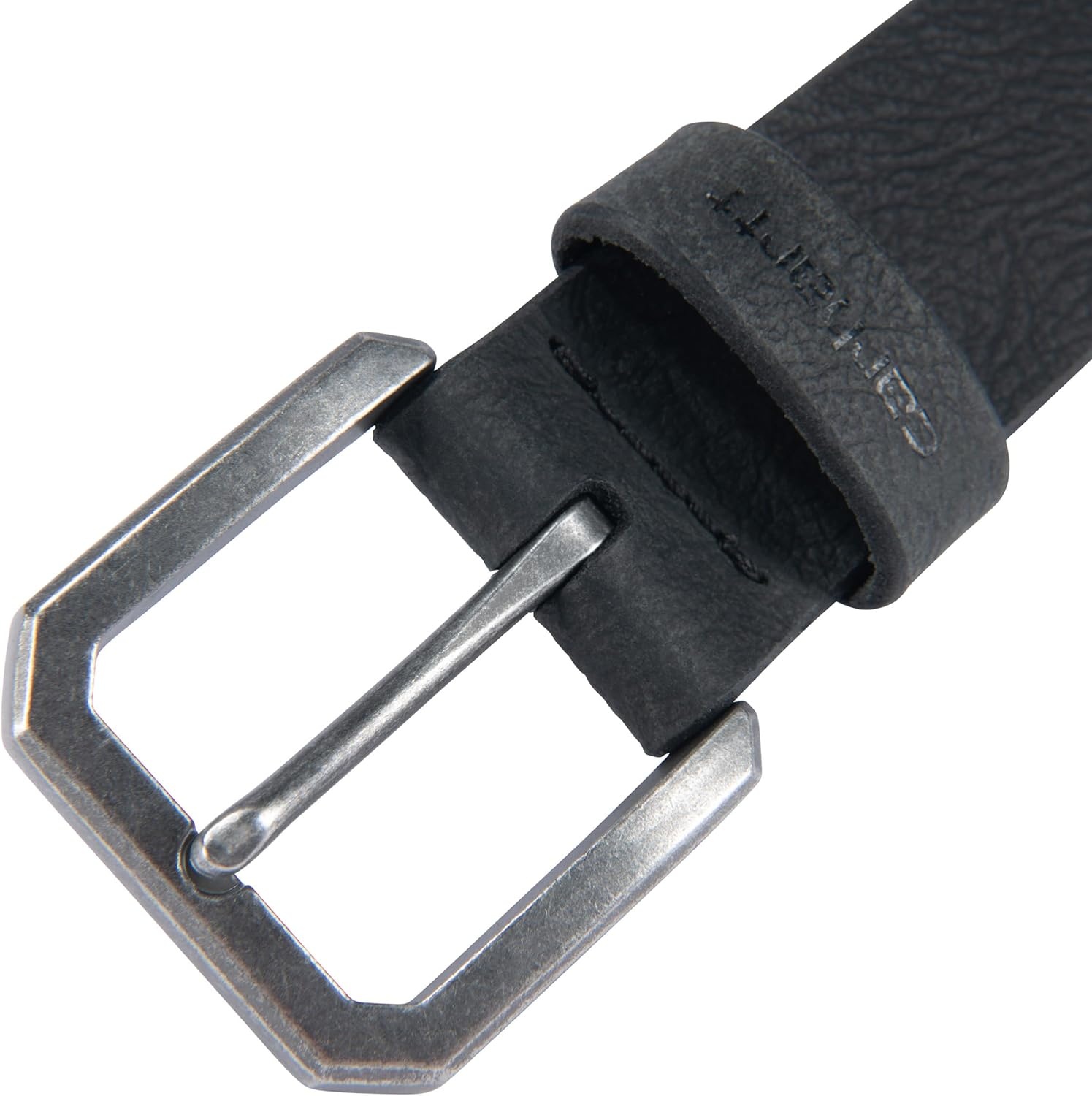imageCarhartt Mens Durable Full Grain Saddle Leather Classic Belts WRugged Antique Nickel HardwareBlack