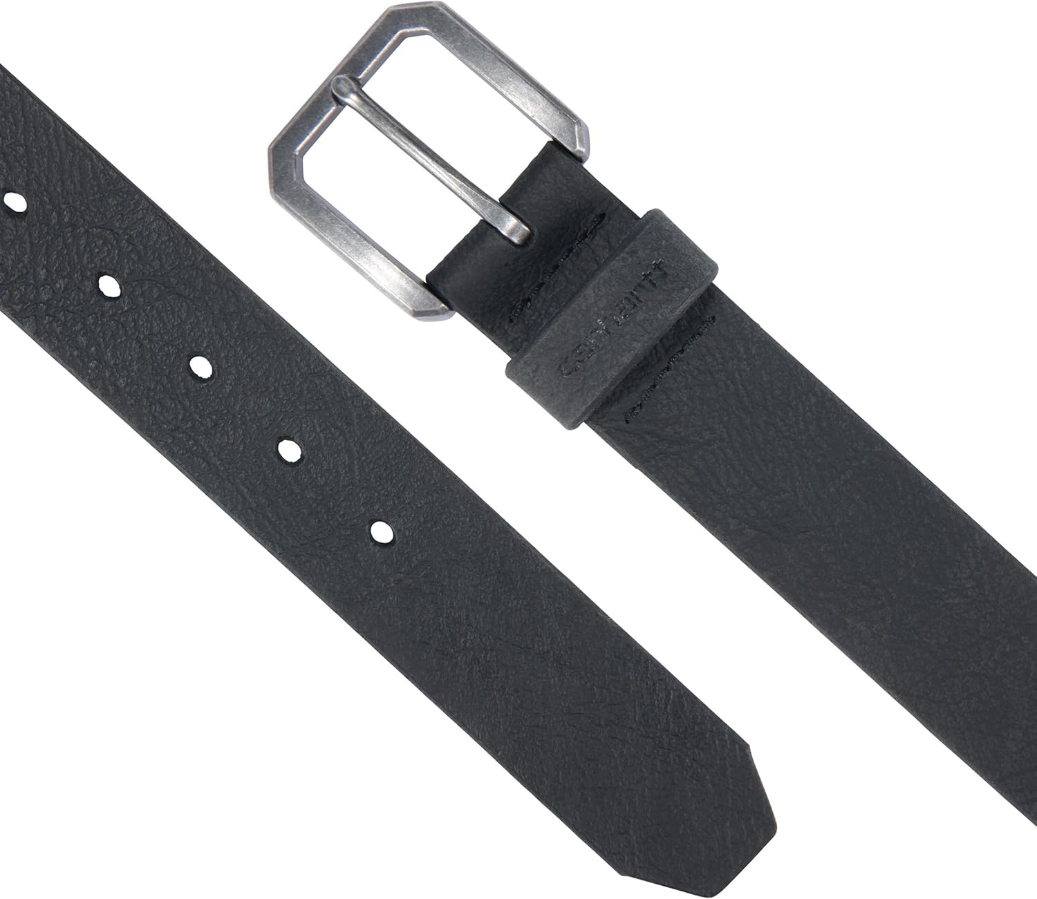 imageCarhartt Mens Durable Full Grain Saddle Leather Classic Belts WRugged Antique Nickel HardwareBlack
