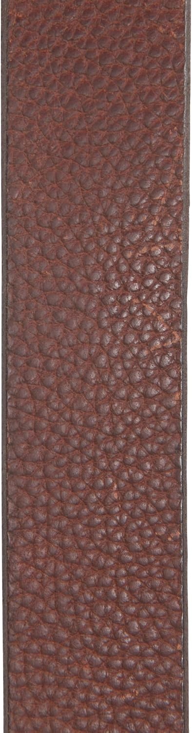 imageCarhartt Mens Durable Full Grain Saddle Leather Classic Belts WRugged Antique Nickel HardwareRed Brown