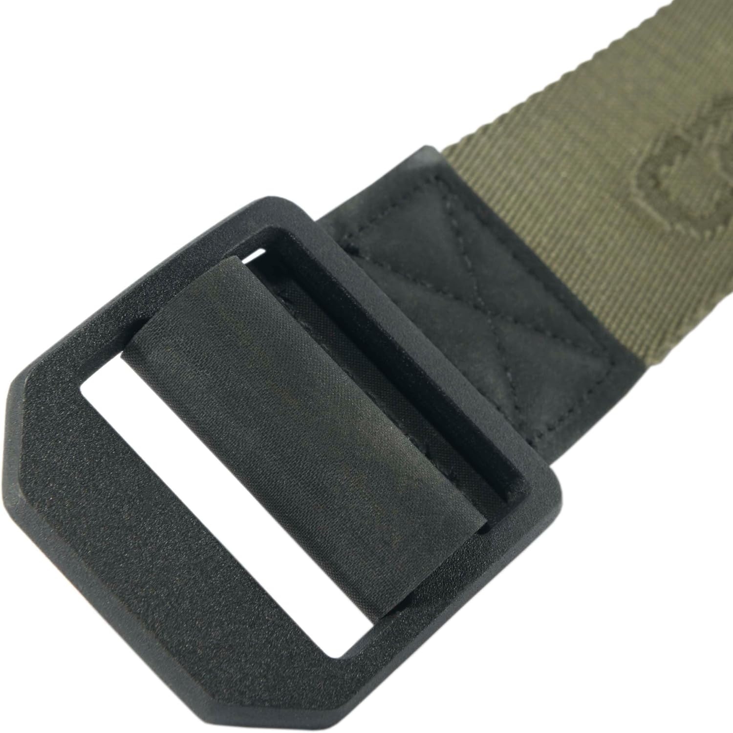 imageCarhartt Mens Durable Nylon Webbing Belts Wa Slim Profile DesignLadder Lock Army Green