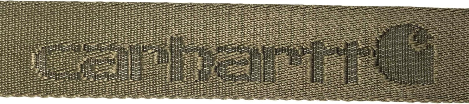 imageCarhartt Mens Durable Nylon Webbing Belts Wa Slim Profile DesignLadder Lock Army Green