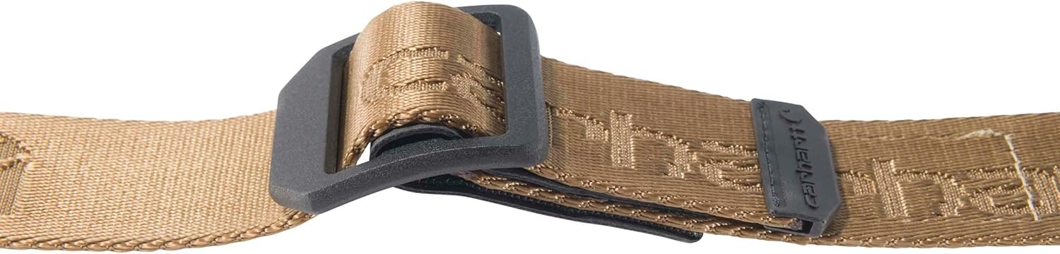 imageCarhartt Mens Durable Nylon Webbing Belts Wa Slim Profile DesignLadder Lock Yukon