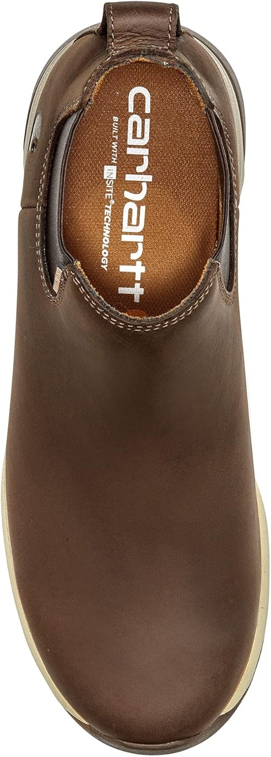 imageCarhartt Mens Force 4 Water Resistant Romeo Nano Toe Work BootBrown