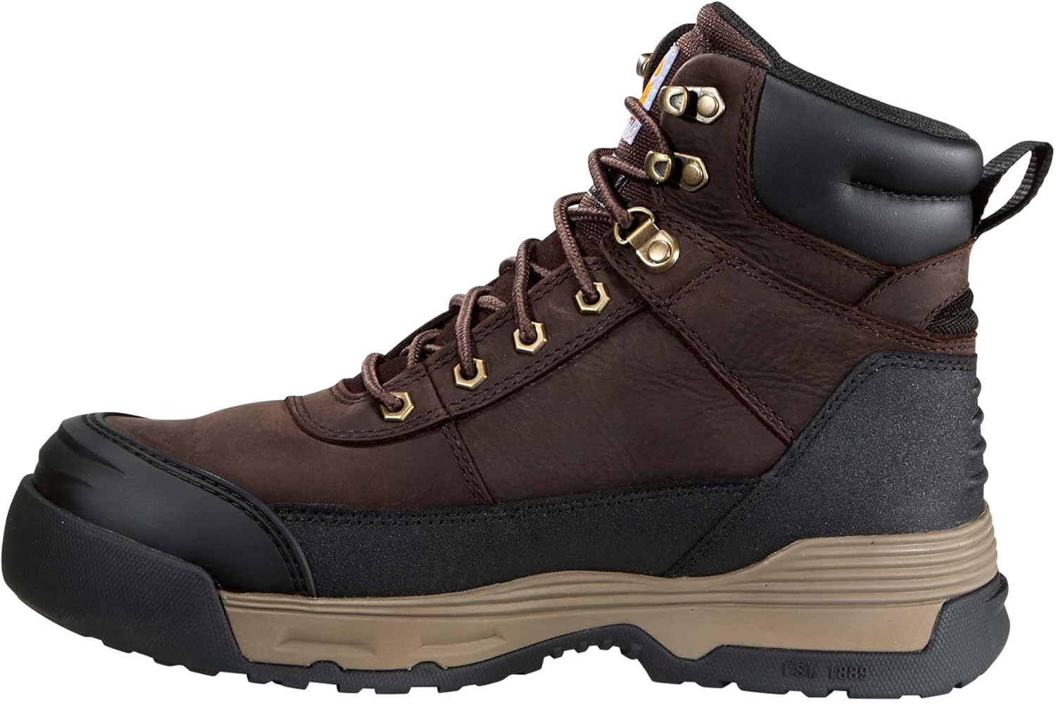 imageCarhartt Mens Force Waterproof Insulated Work BootsDark Brown