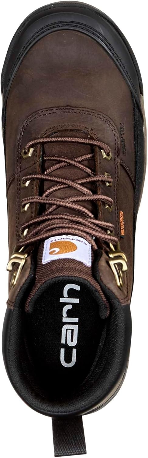 imageCarhartt Mens Force Waterproof Insulated Work BootsDark Brown