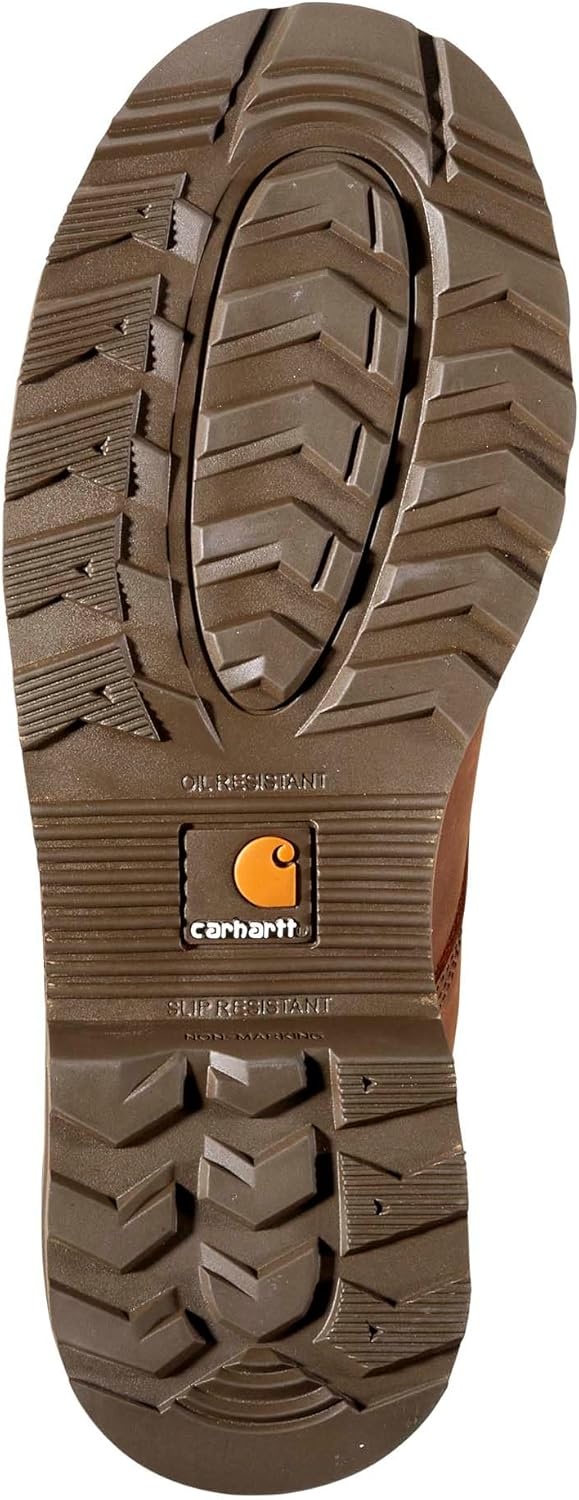 imageCarhartt Mens Frontier 6 Water Resistant Steel Toe Boot AnkleHigh Leather Work Boots with Arch Support amp MoistureWicking TechBrown