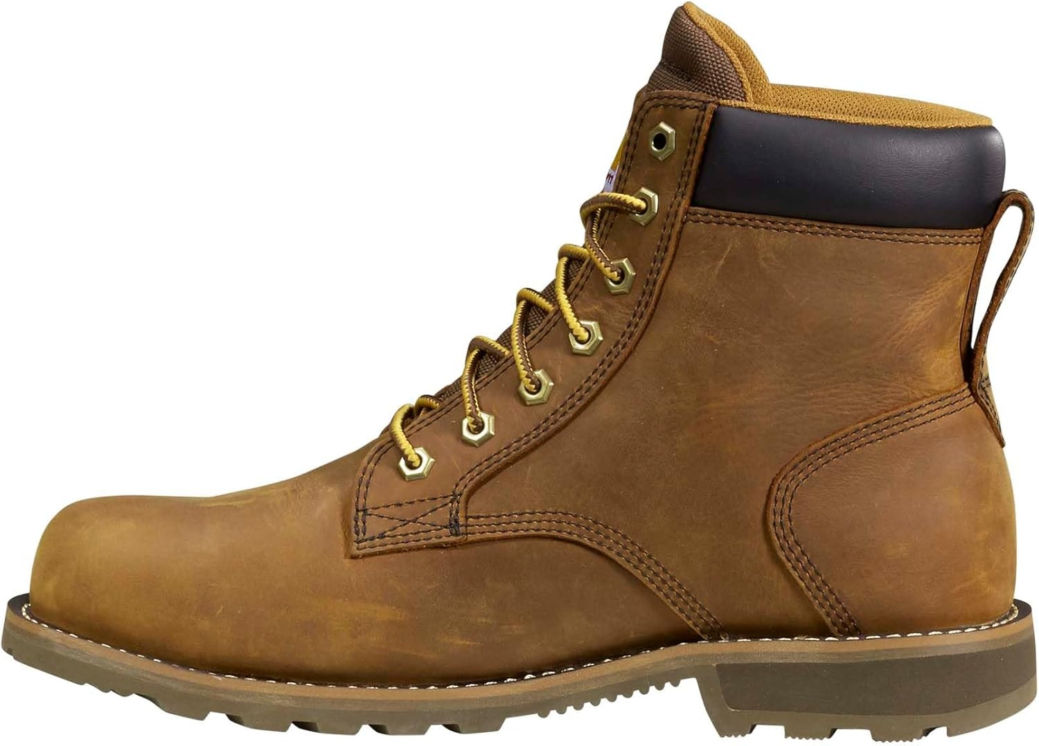 imageCarhartt Mens Frontier 6 Water Resistant Steel Toe Boot AnkleHigh Leather Work Boots with Arch Support amp MoistureWicking TechBrown