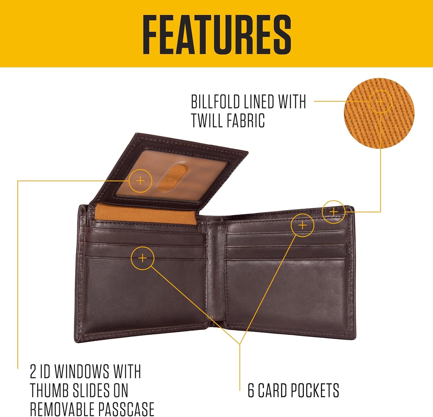 imageCarhartt Mens Oil Tan Leather Wallet Front Pocket Passcase amp Trifold Designs LongLasting Construction Gifts for MenBifold