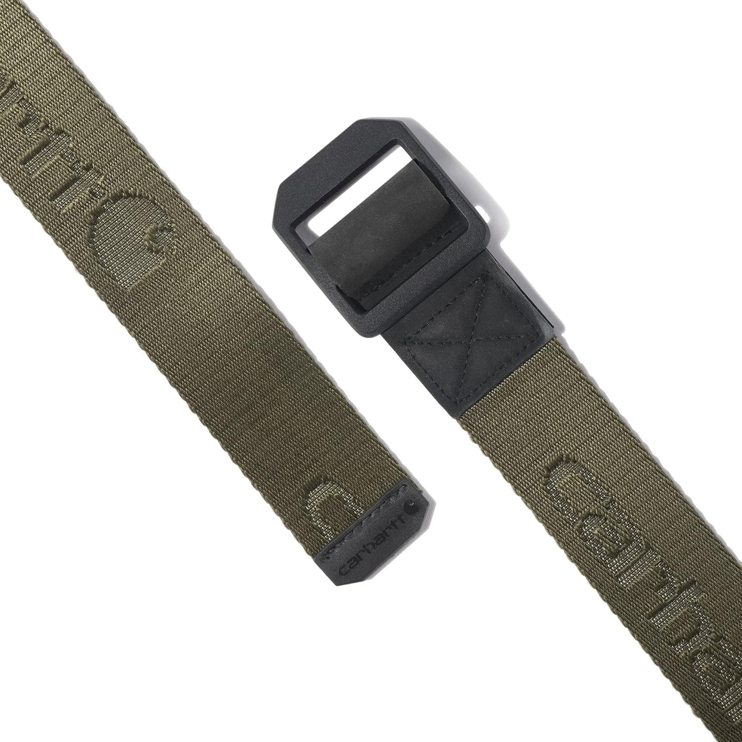 imageCarhartt Mens Rugged Flex Nylon Webbing BeltNylon Webbing Ladder Lock Army Green