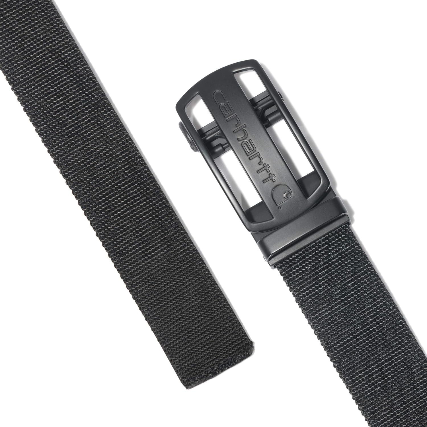 imageCarhartt Mens Rugged Flex Nylon Webbing BeltNylon Webbing Ratchet Belt Black