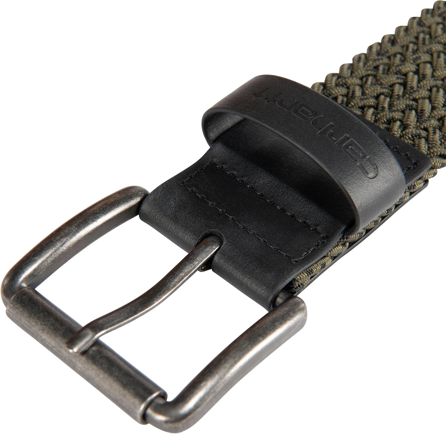 imageCarhartt Mens Rugged Flex Nylon Webbing BeltRugged Flex Nylon Cord Braided Army Green
