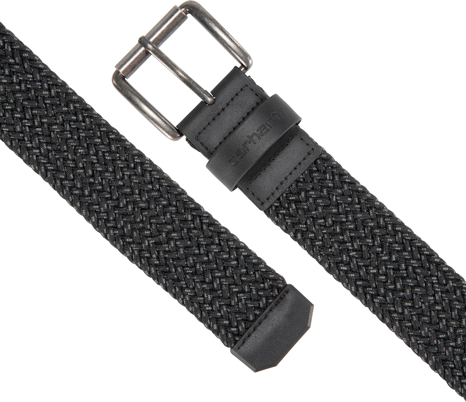 imageCarhartt Mens Rugged Flex Nylon Webbing BeltRugged Flex Nylon Cord Braided Black