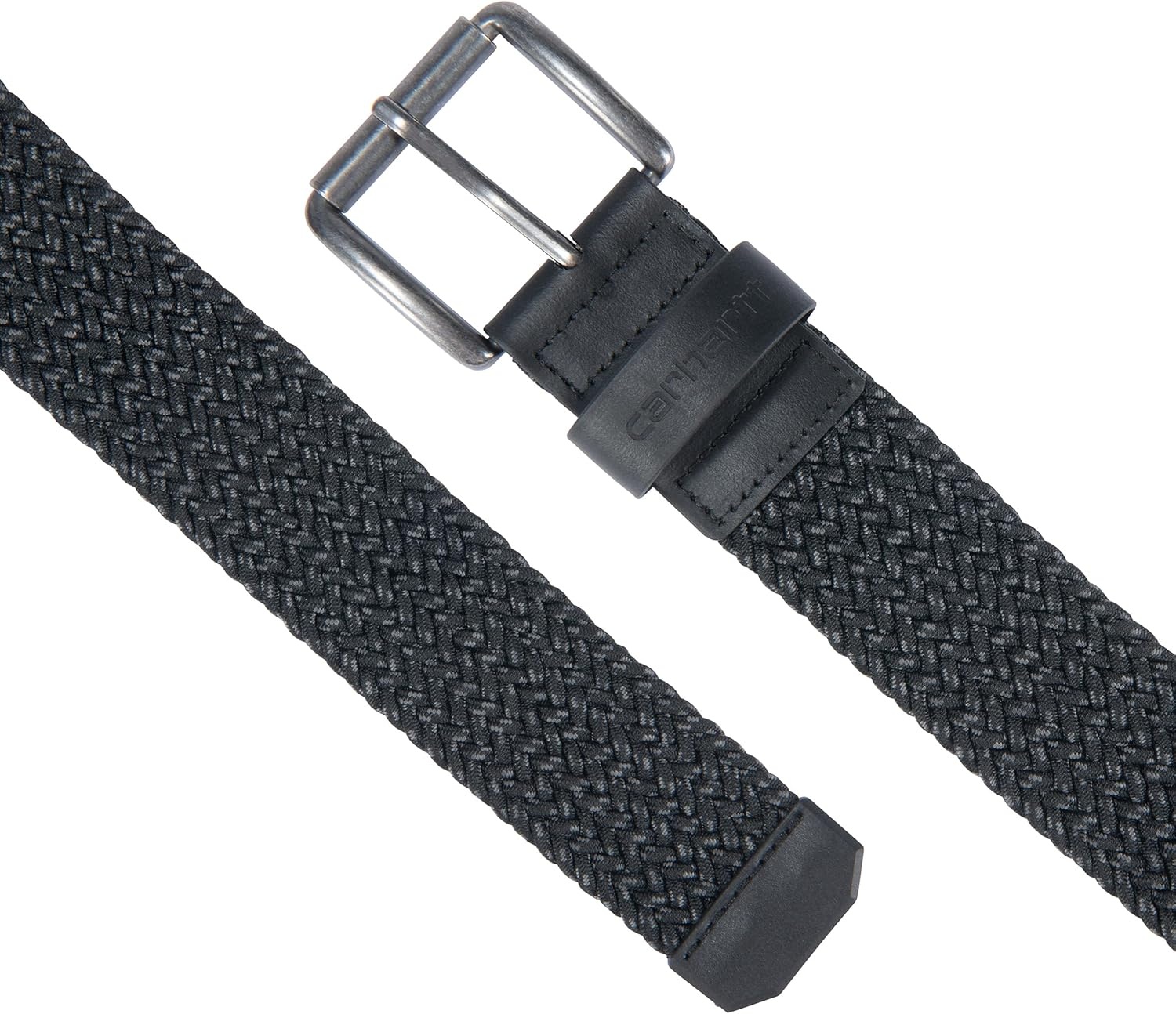 imageCarhartt Mens Rugged Flex Nylon Webbing BeltRugged Flex Nylon Cord Braided Black