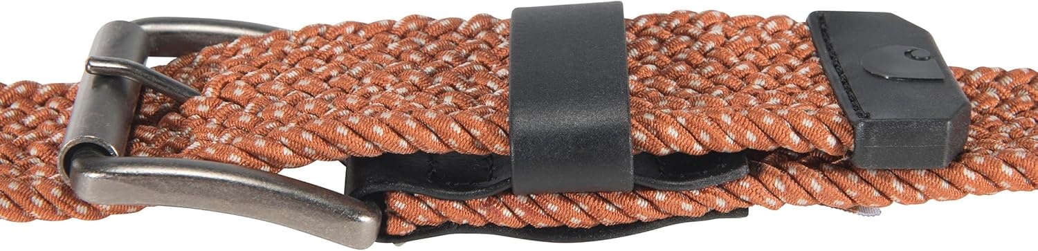 imageCarhartt Mens Rugged Flex Nylon Webbing BeltRugged Flex Nylon Cord Braided Burnt Sienna