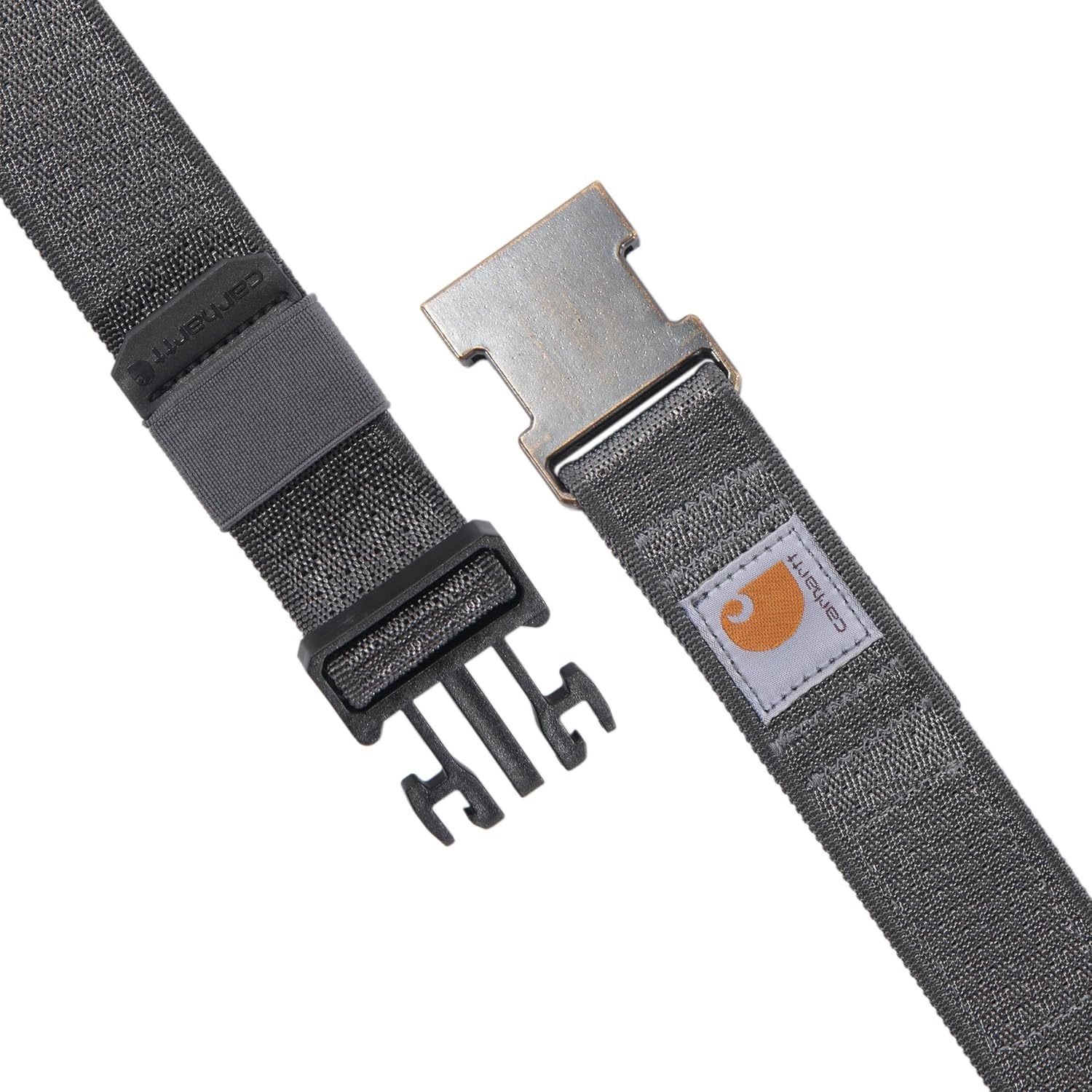 imageCarhartt Mens Rugged Flex Nylon Webbing BeltRugged Flex Nylon Webbing Gravel