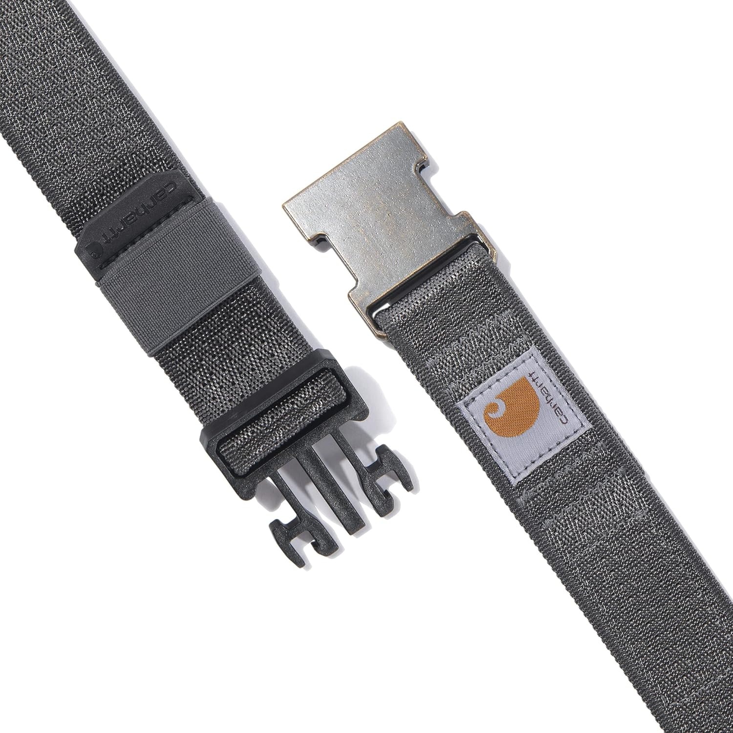 imageCarhartt Mens Rugged Flex Nylon Webbing BeltRugged Flex Nylon Webbing Gravel