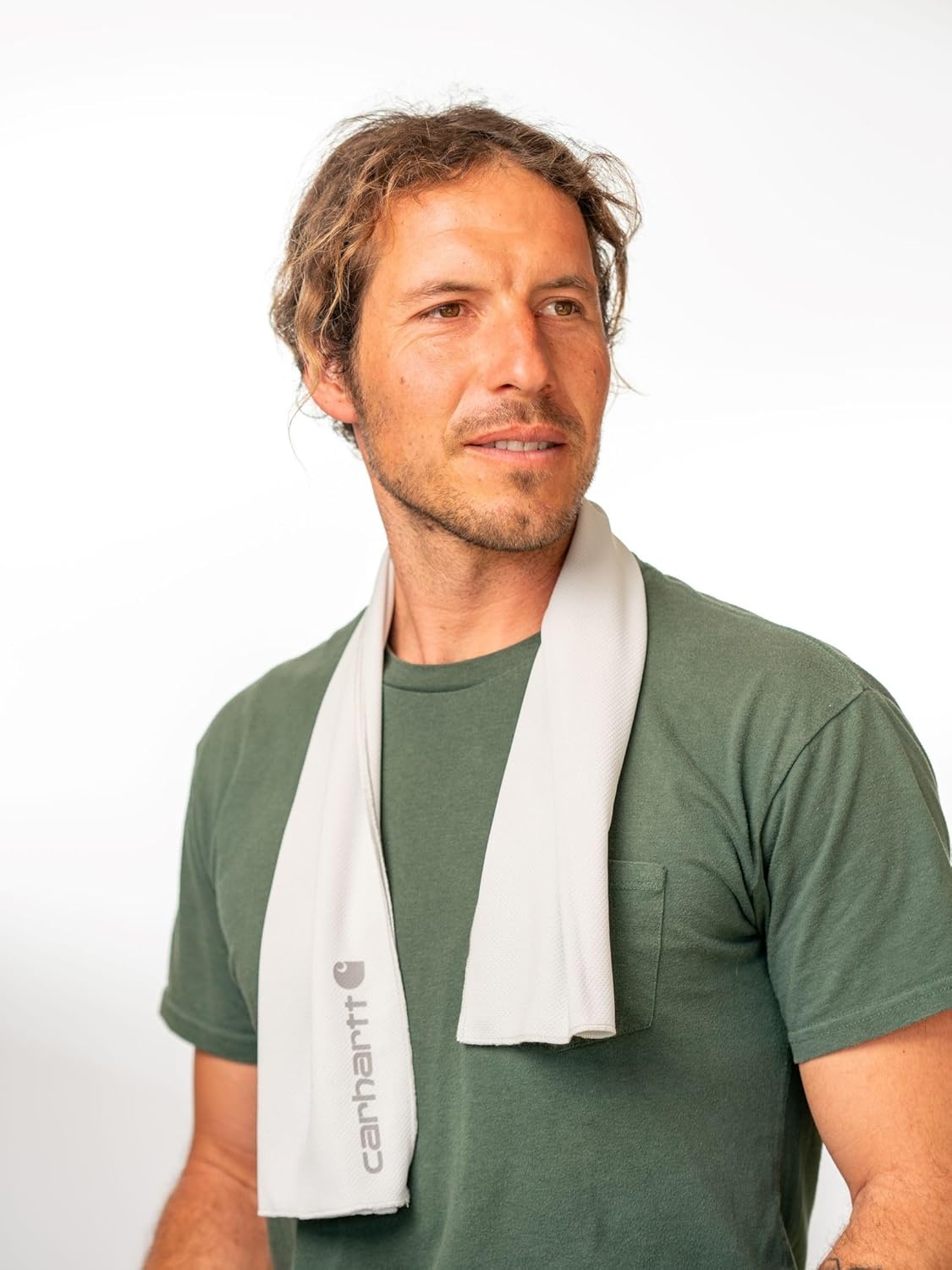 imageCarhartt Mens UP0234U Force Sun Defender Mesh Cooling TowelLight Grey