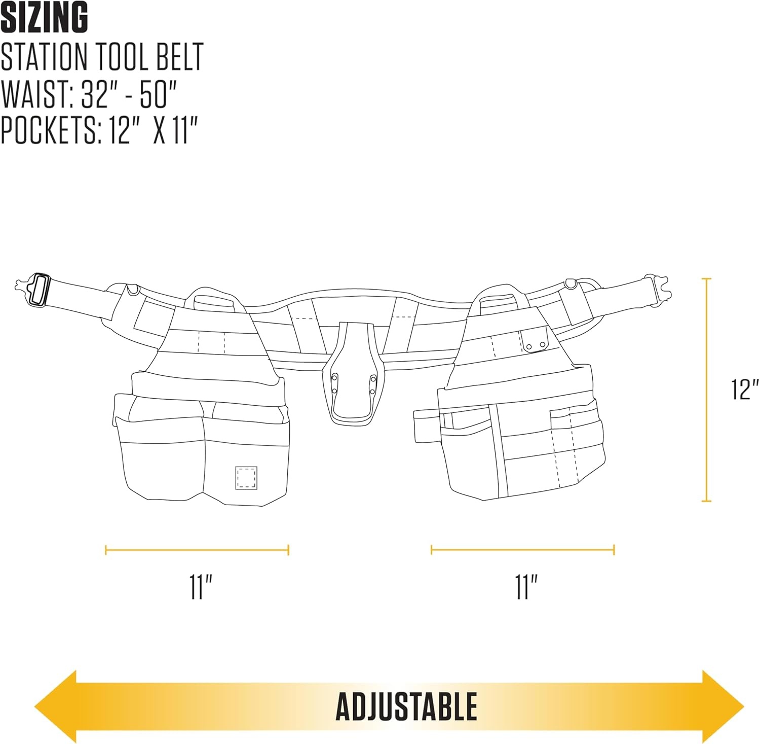 imageCarhartt Station Tool Belt Durable Adjustable WaterResistant Belt Organizer Tool Belt Suspender BrownAdjustable Tool Belt Carhartt Brown
