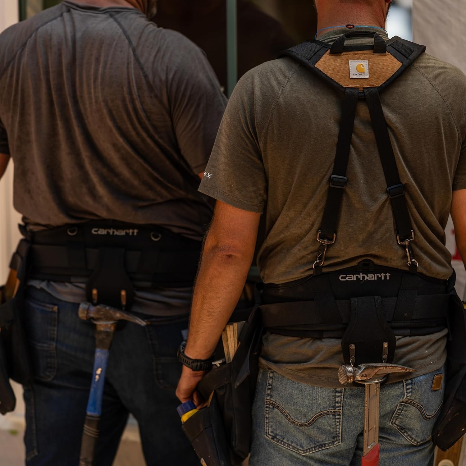 imageCarhartt Station Tool Belt Durable Adjustable WaterResistant Belt Organizer Tool Belt Suspender BrownAdjustable Tool Belt Carhartt Brown