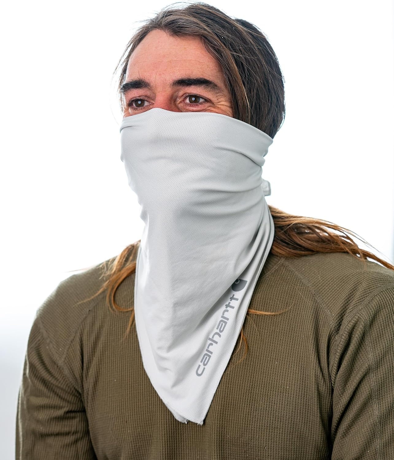 imageCarhartt Unisex Adult Force Lightweight BandanaLight Grey