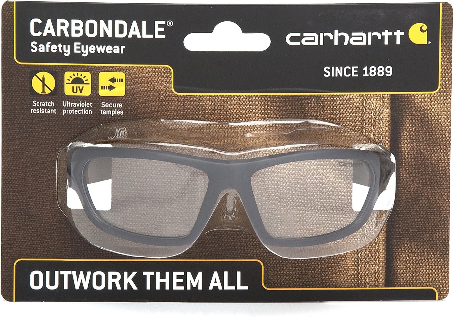 imageCarhartt Unisex Sandstone Bronze LensClear Lens BlackTan Frame