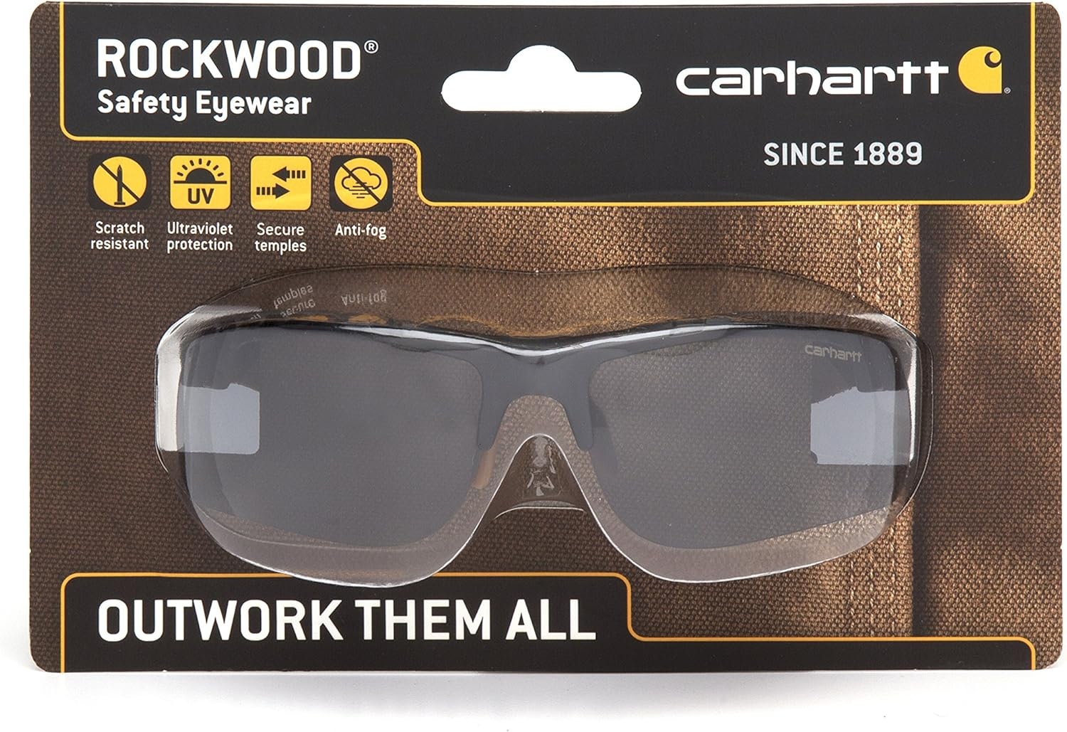 imageCarhartt UnisexAdult CasualGray Antifog Lens Blacktan Frame