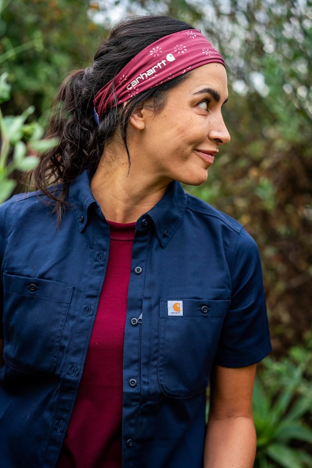 imageCarhartt UnisexAdult Force UPF Lightweight Headband Moonstone One SizeBandana PrintApple ButterMalt