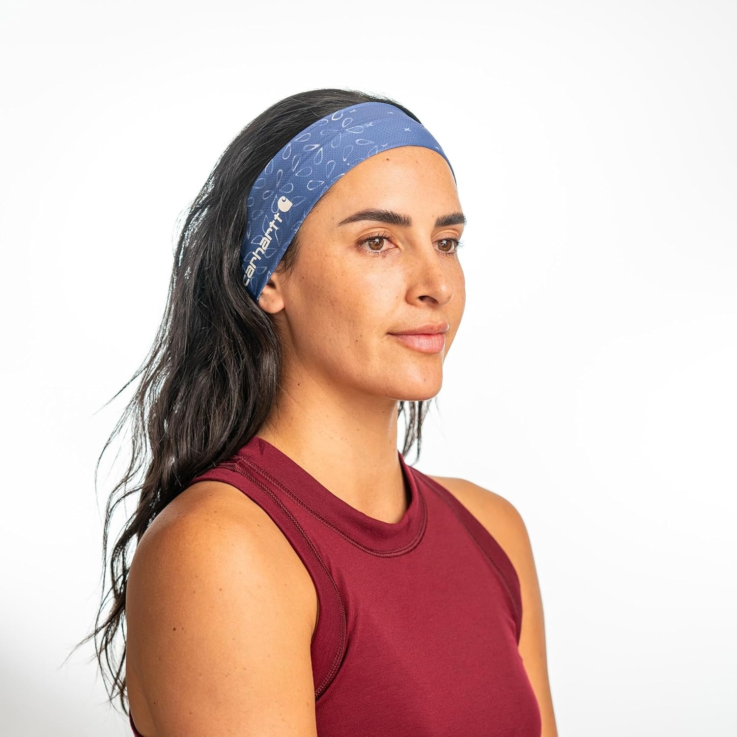 imageCarhartt UnisexAdult Force UPF Lightweight Headband Moonstone One SizeBandana PrintBluestoneMalt