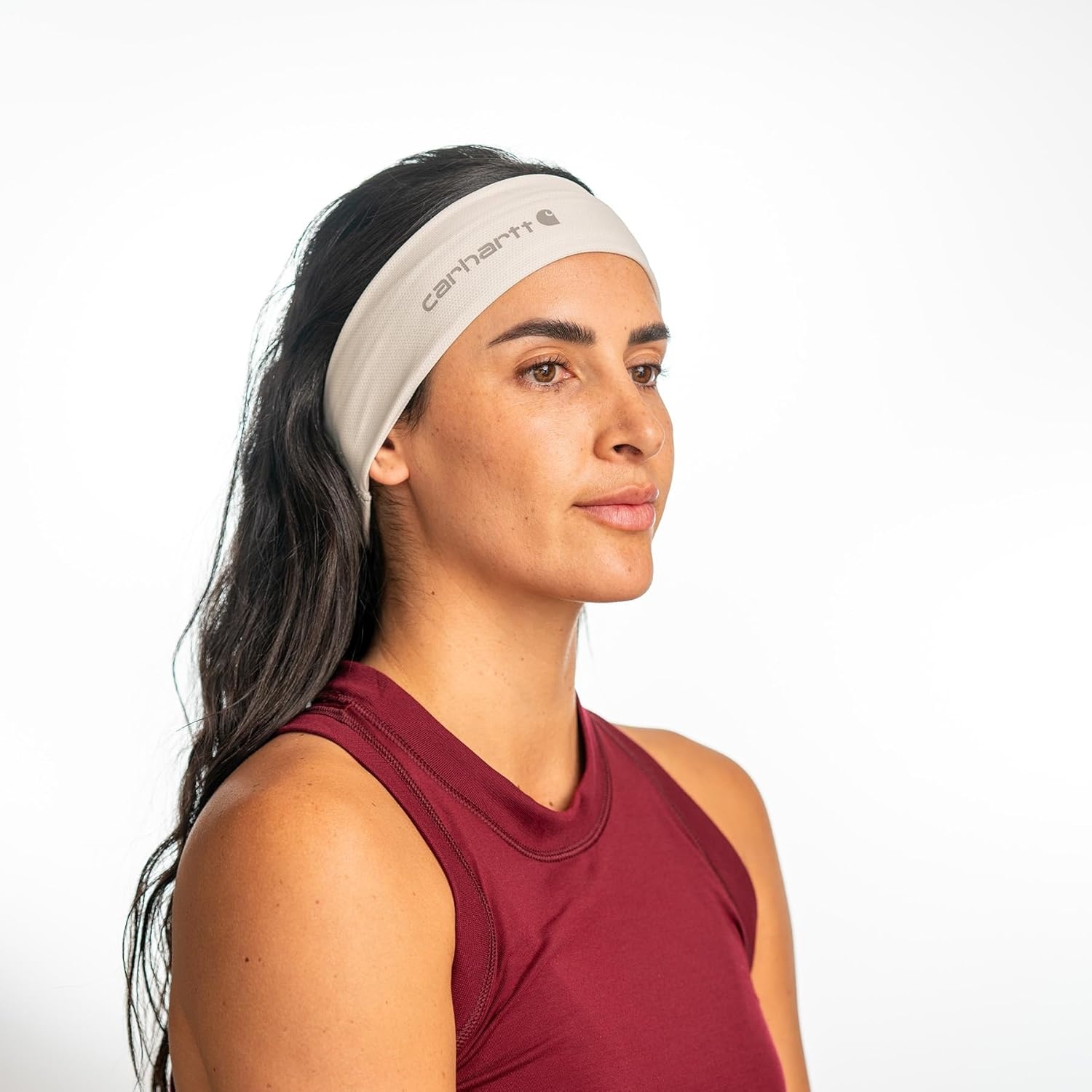 imageCarhartt UnisexAdult Force UPF Lightweight Headband Moonstone One SizeLight Grey