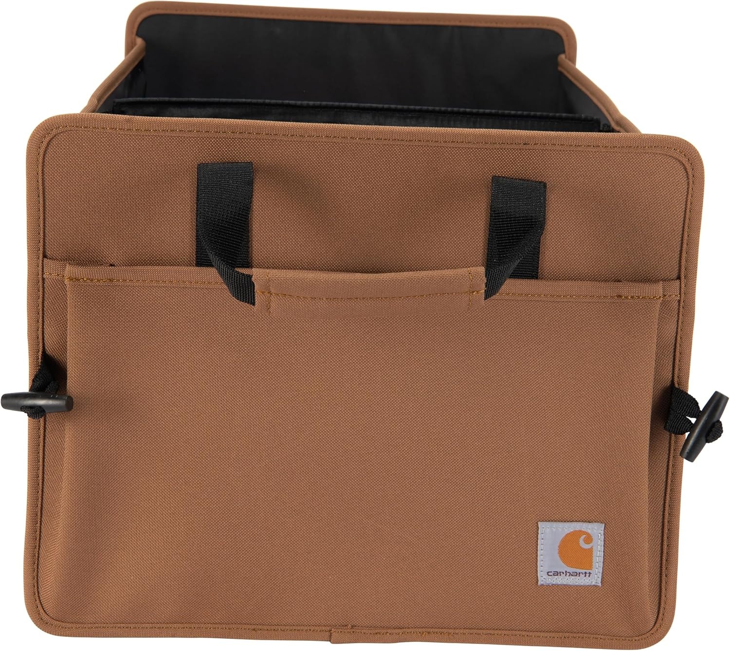 imageCarhartt Universal Collapsible Cargo Trunk Organizer Portable Accessory Storage Organizer for Automotive SUV Trucks amp Cars Black One SizeCarhartt Brown