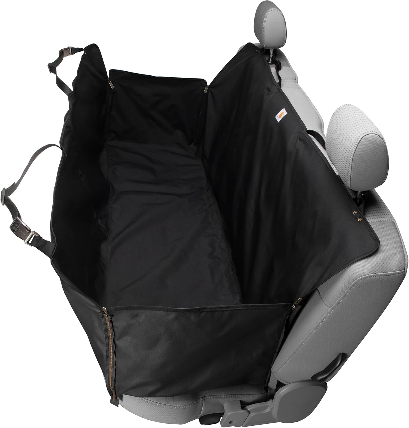 imageCarhartt Universal Fitted Nylon Duck Pet Hammock Dog Back Seat Cover BlackBlack