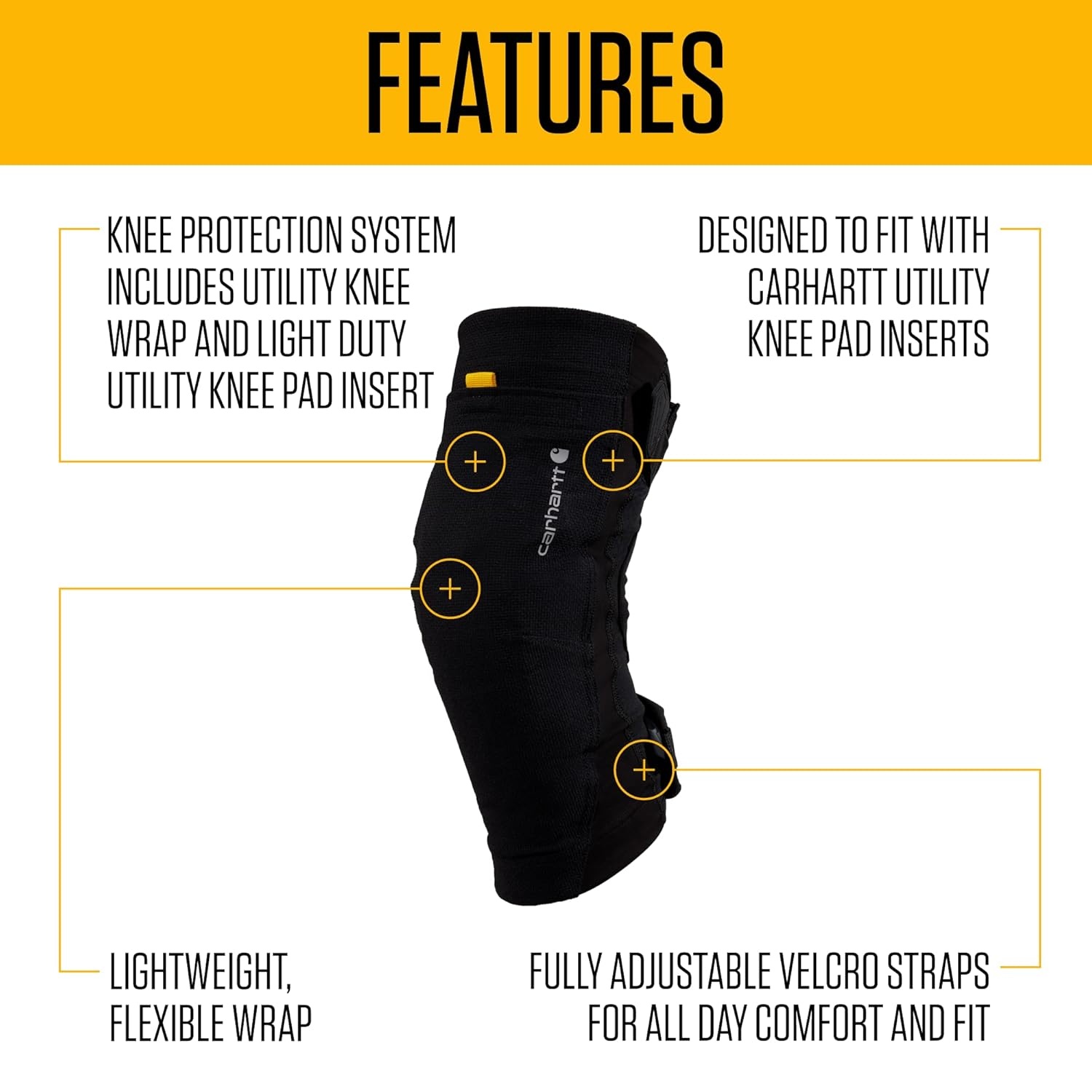 imageCarhartt Utility Knee Wrap Black LargeBlack