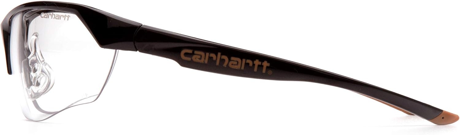 imageCarharttCHB1110DT Braswell AntiFog Safety Glasses Eye Protection Black Frame Clear LensClear Antifog Lens Black Frame