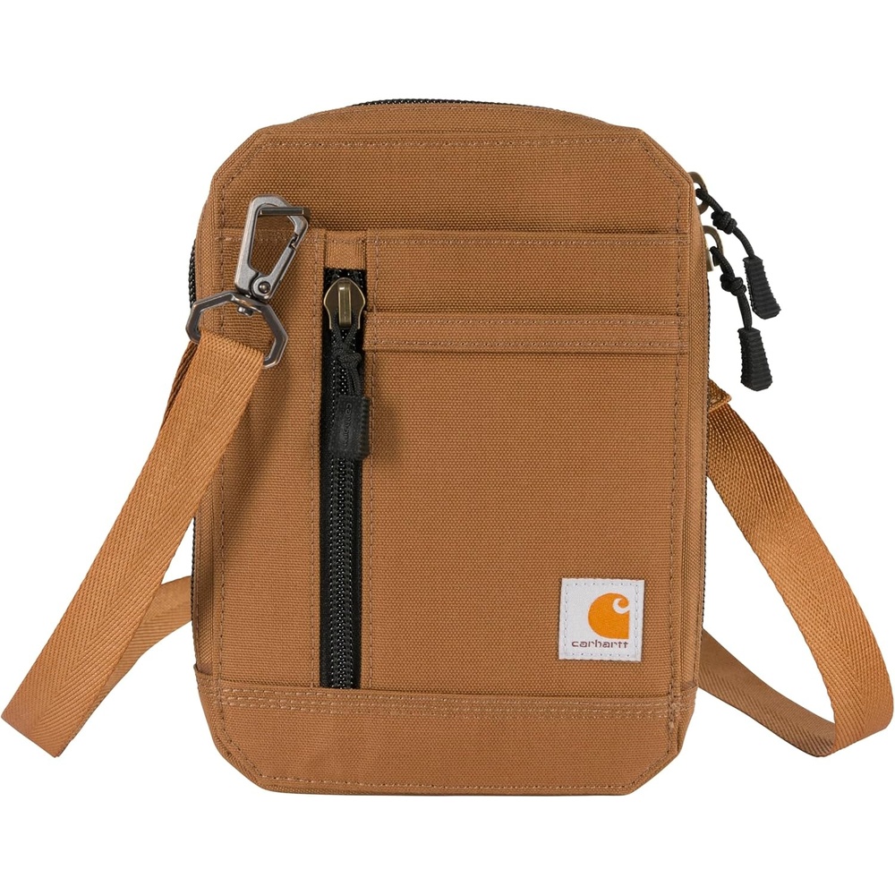 imageCarhartt 700D Nylon Duck Crossbody Wallet Slim and Portable Design Perfect for Concerts and Sporting EventsCarhartt Brown