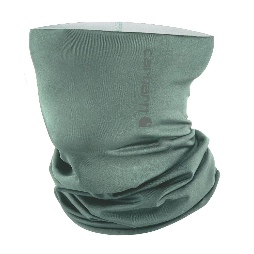 imageCarhartt Force AllSeason Neck Gaiter Steel Plate PrintGrey CloudBlack One SizeSlate Green