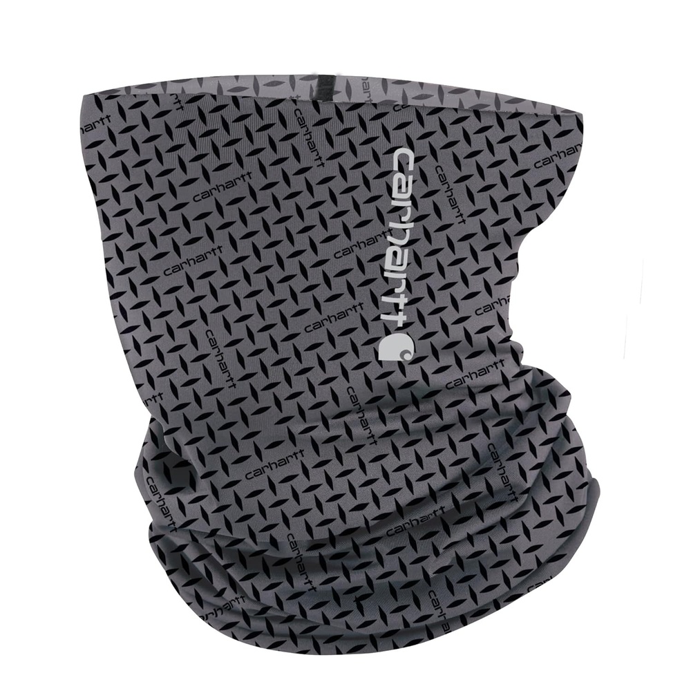 imageCarhartt Force AllSeason Neck Gaiter Steel Plate PrintGrey CloudBlack One SizeSteel Plate Printgrey CloudBlack