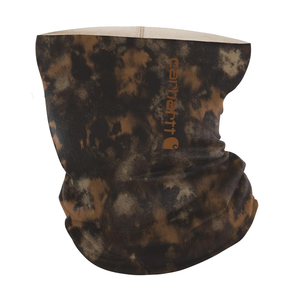 imageCarhartt Force AllSeason Neck Gaiter Steel Plate PrintGrey CloudBlack One SizeWatercolor Camo PrintbrownDark Brown