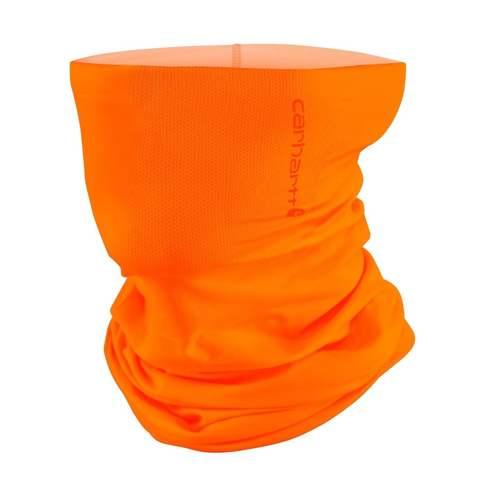 imageCarhartt Force Lightweight Neck Gaiter Tree CamoBurnt Olive One SizeBrite Orange