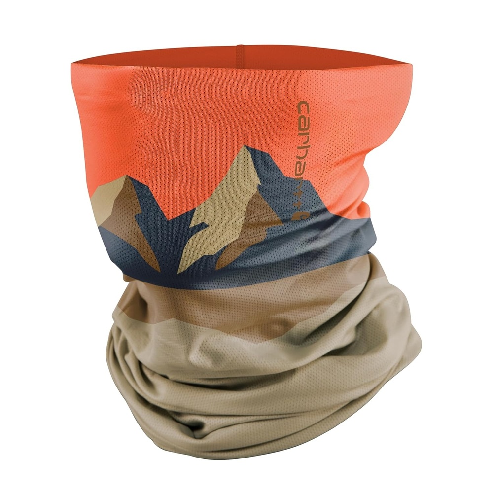 imageCarhartt Force Lightweight Neck Gaiter Tree CamoBurnt Olive One SizeMountain Printgolden PoppyDark Khaki