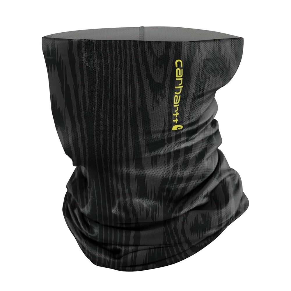 imageCarhartt Force Lightweight Neck Gaiter Tree CamoBurnt Olive One SizeWoodgrain PrintblackShadow