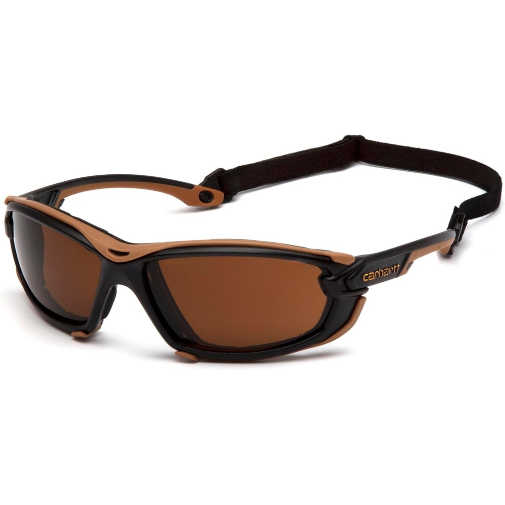 imageCarhartt Gear CHB1020DTMP Toccoa Gray AntiFog Lens  One Size Fits All  BlackTanSandstone Bronze H2max Antifog Lens Blacktan Frame