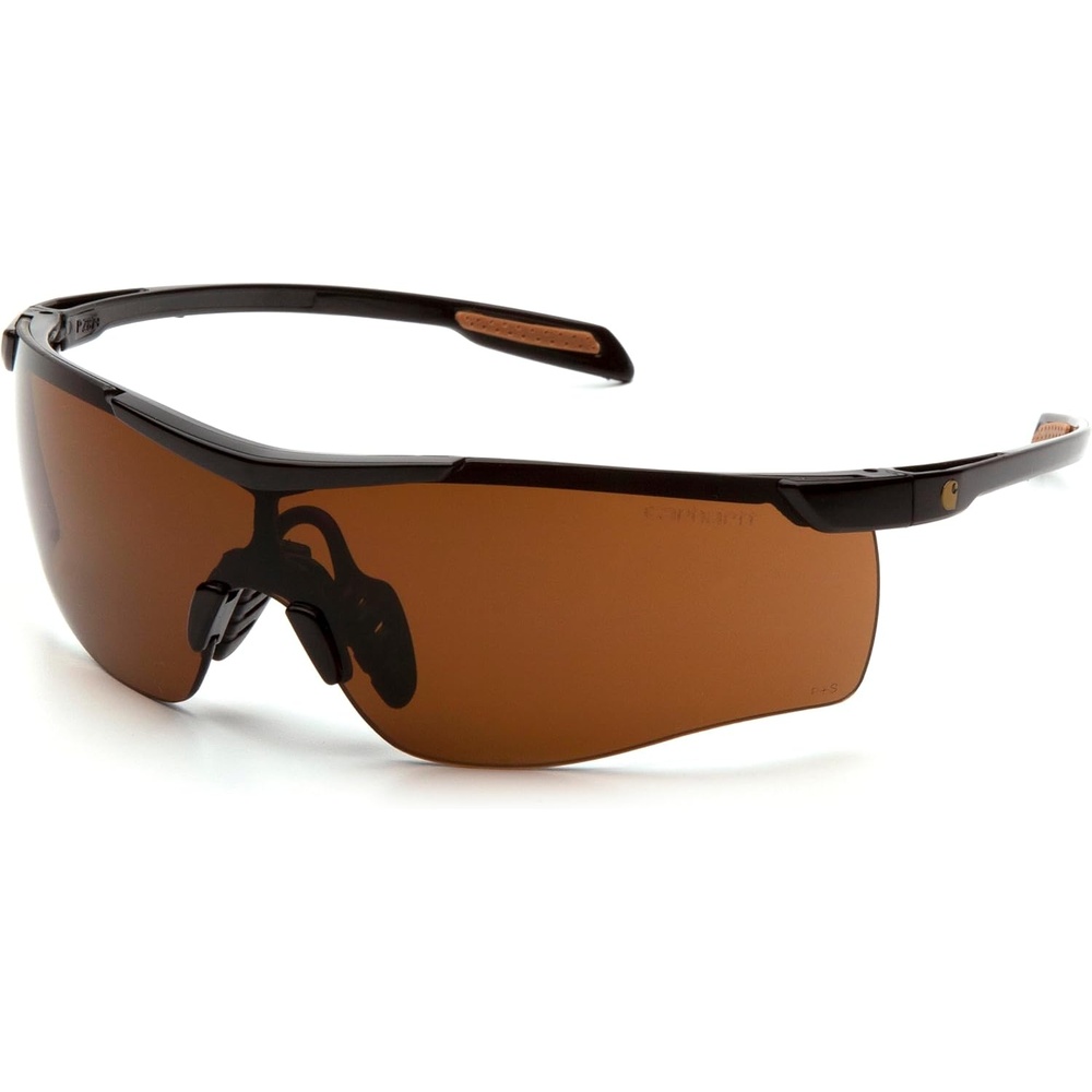 imageCarhartt Gear CHB918ST Cayce Sandstone Bronze AntiFog Lens One Size Fits All BlackTan
