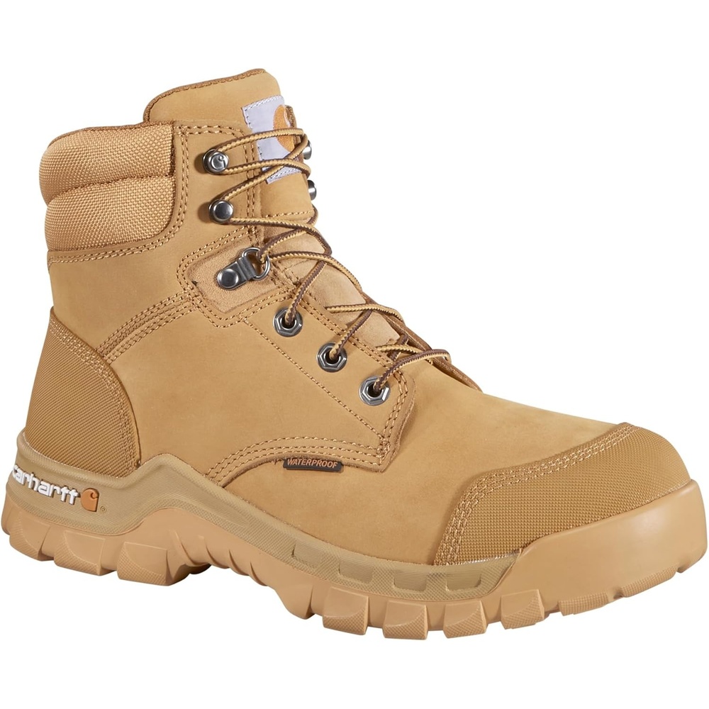 imageCarhartt Mens CMF6380 Rugged Flex Six Inch Waterproof Work BootWheat