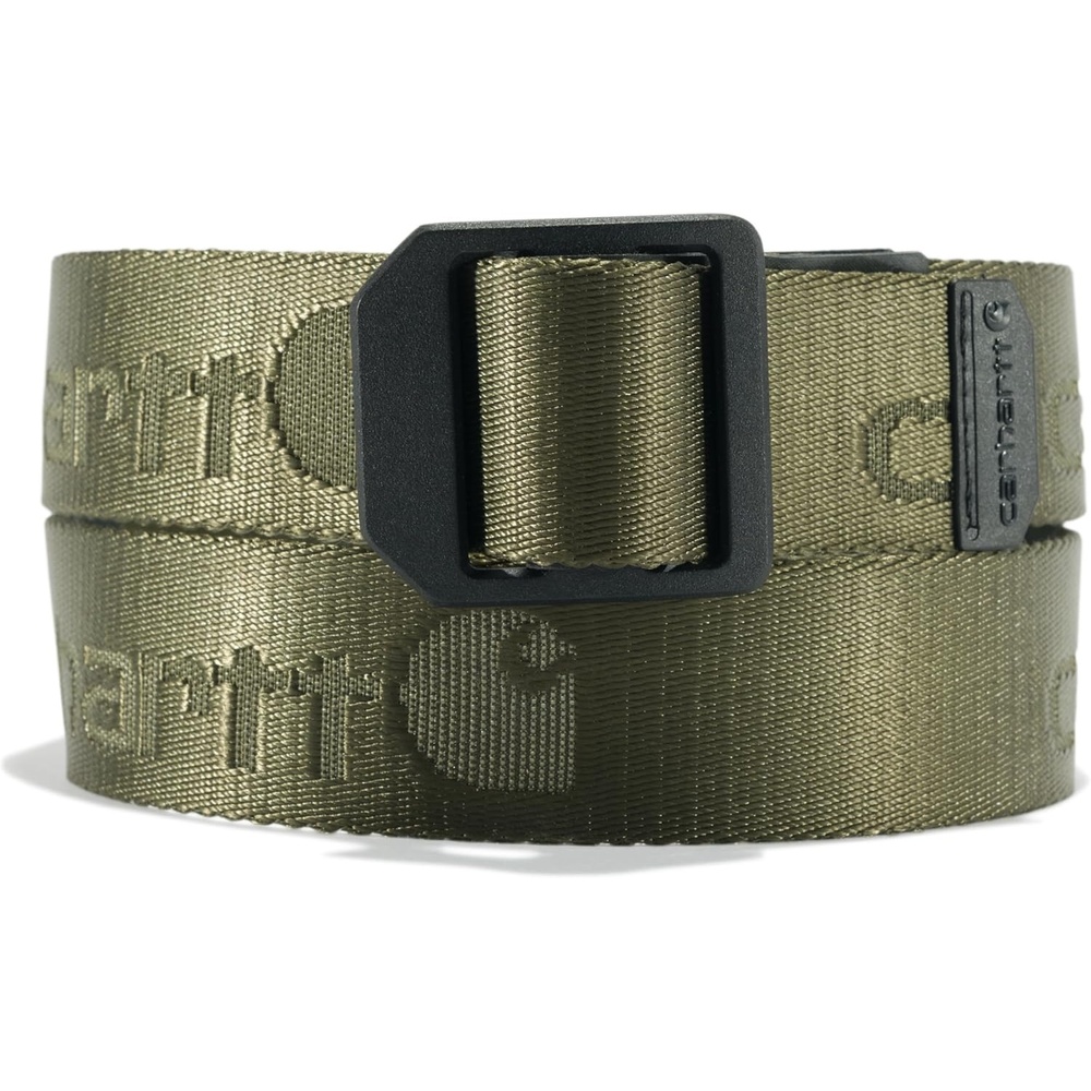 imageCarhartt Mens Rugged Flex Nylon Webbing BeltNylon Webbing Ladder Lock Army Green